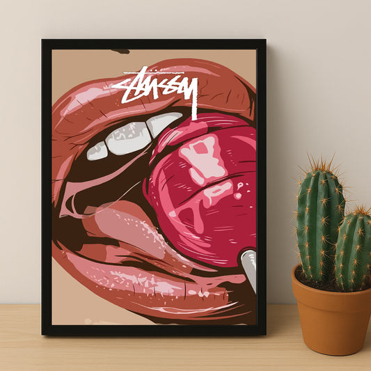 Cadre photo Stussy - Lollipop Lips