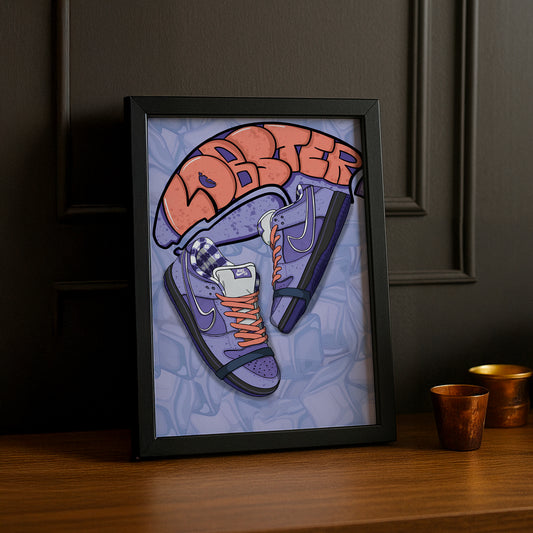Poster Nike Dunk Lobster purple