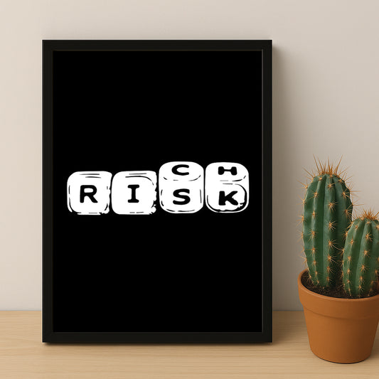 Cadre photo Motivation - Risk, Rich