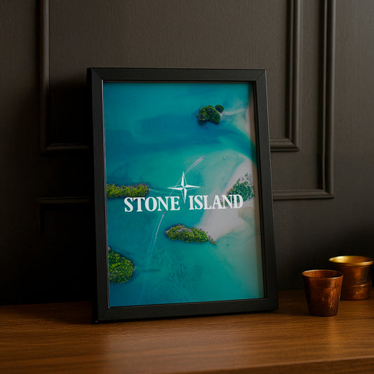 Poster Stone Island - Île Paradisiaque