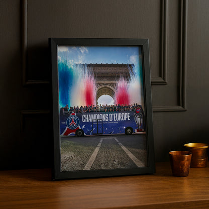 Cadre photo PSG Champion d'Europe