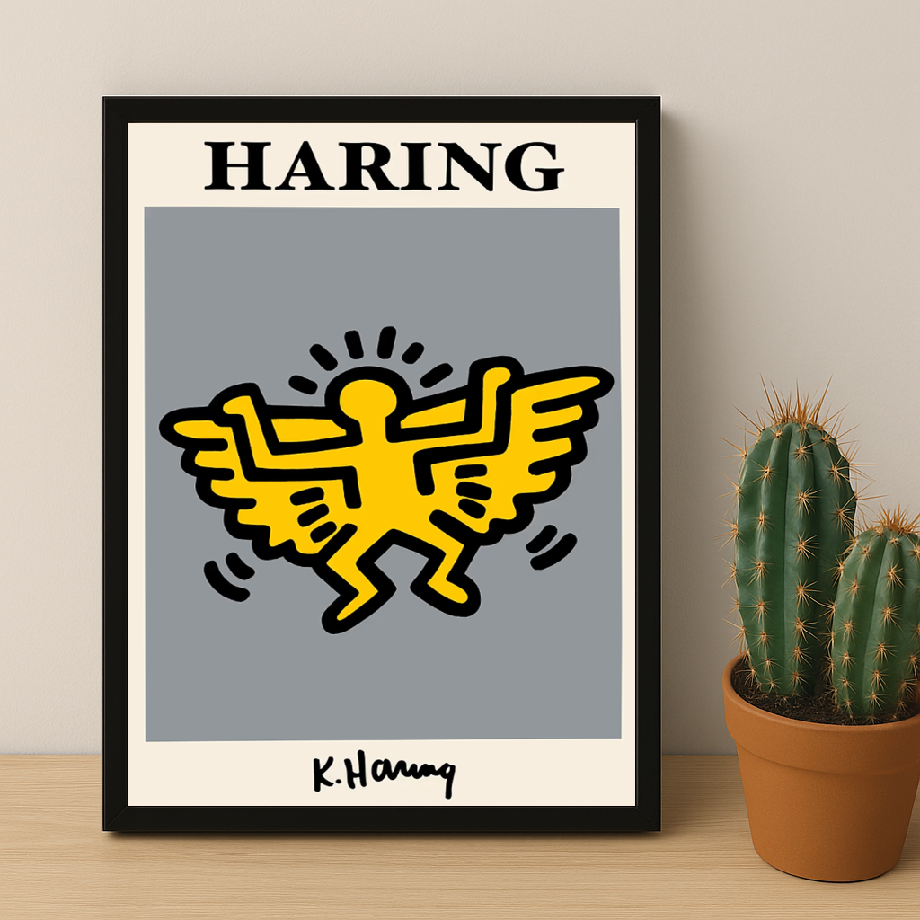 Cadre photo Keith Haring Angel