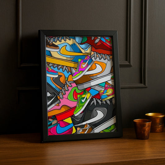 Cadre photo Nike Dunks Illustration