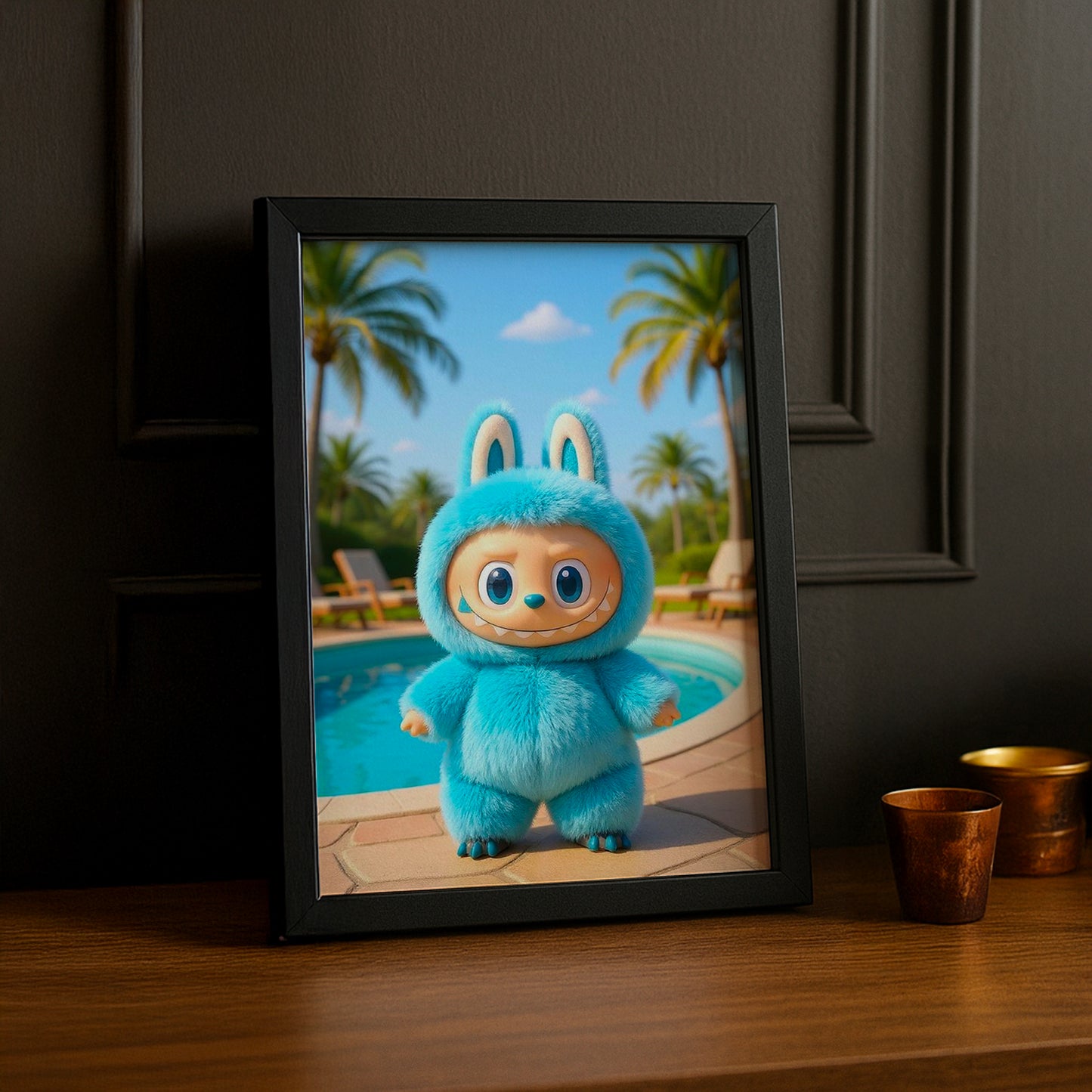 Poster Labubu - Piscine