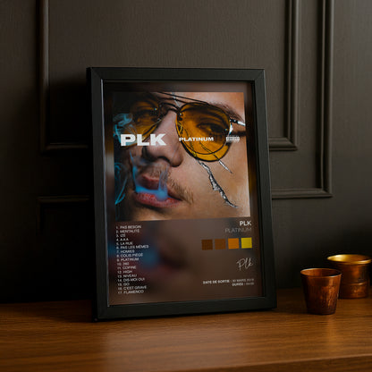 Cadre photo Album Musicaux - Platinum de PLK