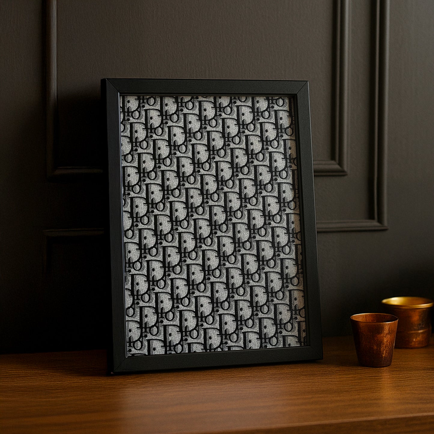 Cadre photo Christian Dior - Monogram Gris