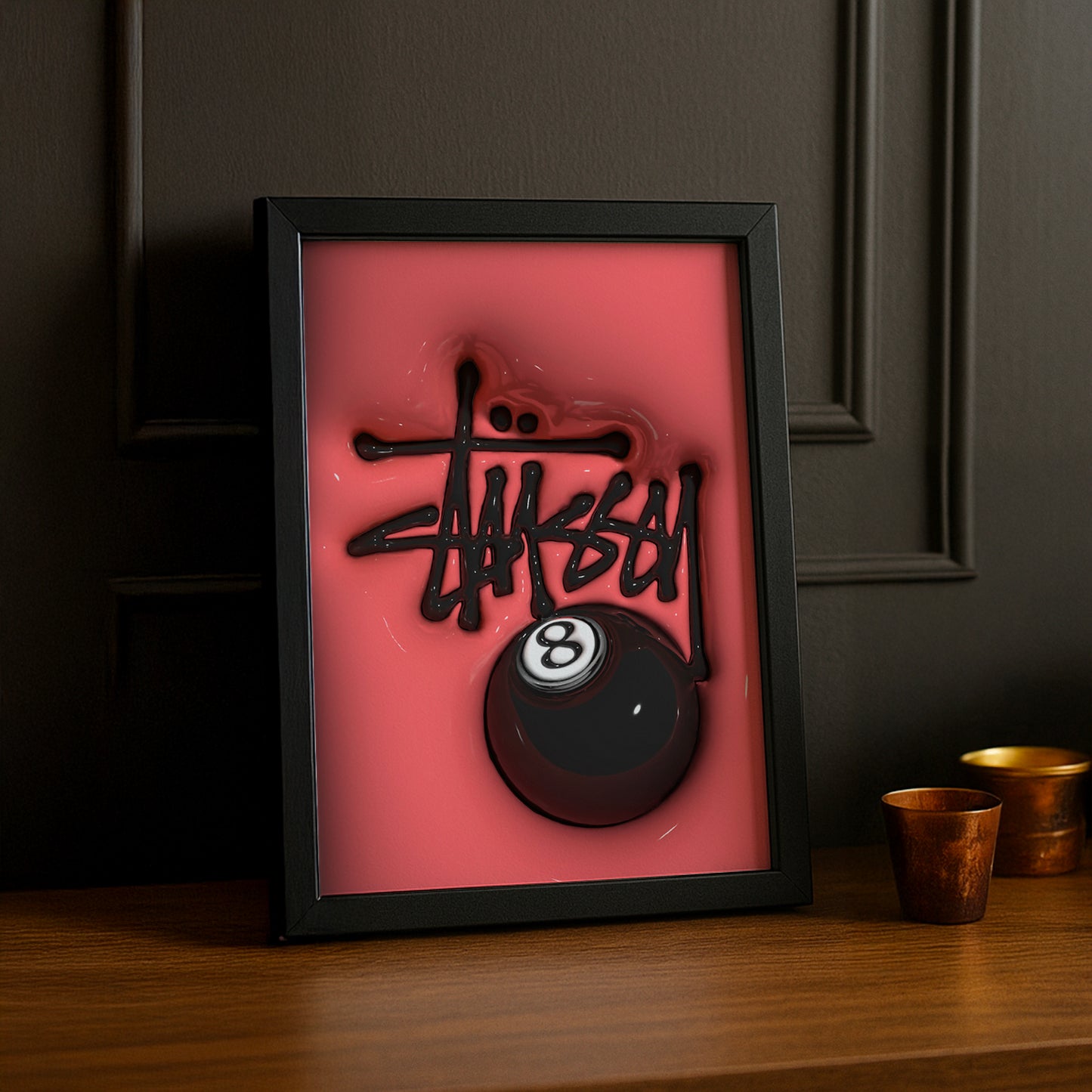 Cadre photo Stüssy - 3D Rouge