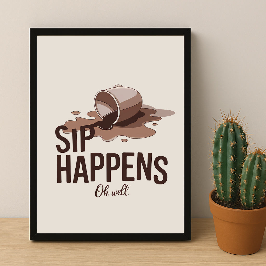 Poster Coffee Lover - Sip Happens