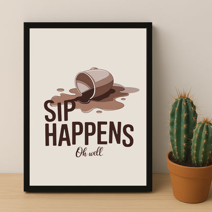 Poster Coffee Lover - Sip Happens