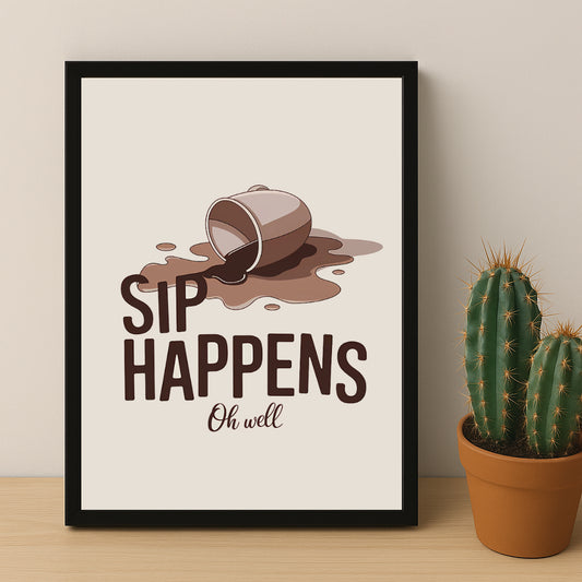Poster Coffee Lover - Sip Happens