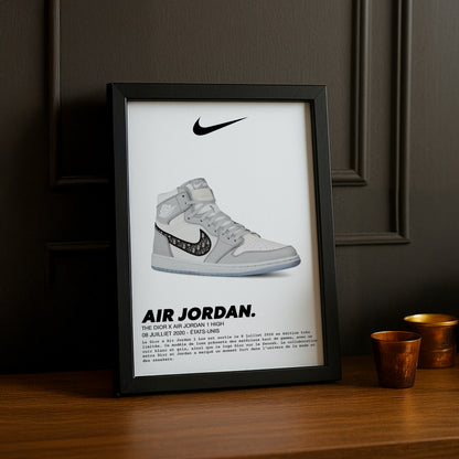 Air Jordan 1 High x The Dior Fotorahmen 
