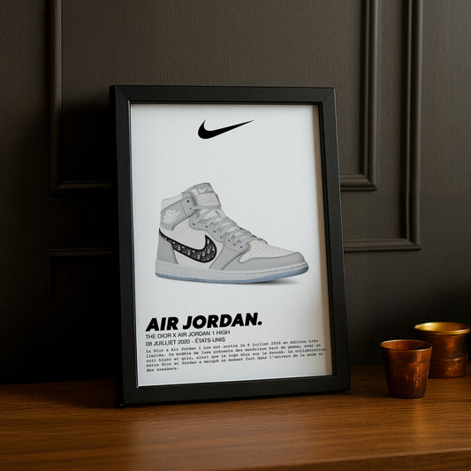 Air Jordan 1 High x The Dior Fotorahmen 