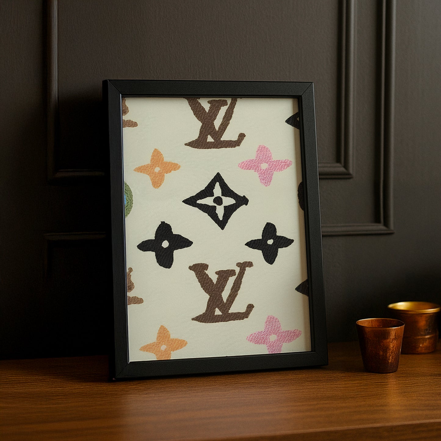 Cadre photo Louis Vuitton multi-couleurs