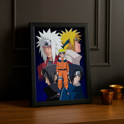 Cadre Photo Naruto - Uchihas Jiraiya