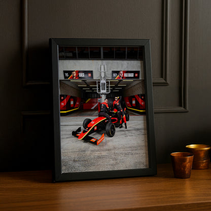 Poster encadrée GP Explorer - Écurie Lego Djilsi x Max Biaggi