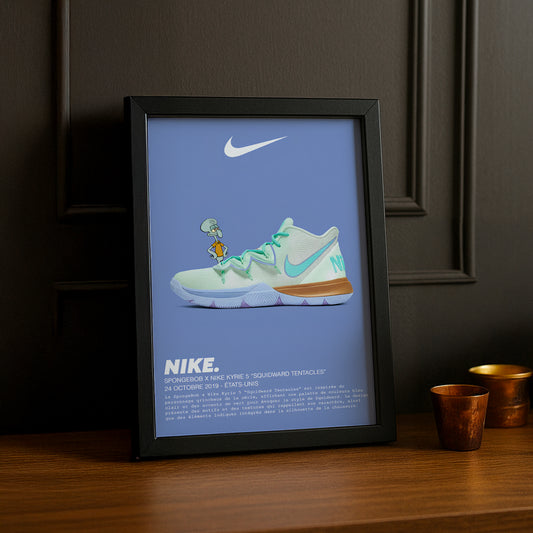 Cadre photo Spongebob x Nike Kyrie 5 Squidward Tentacles
