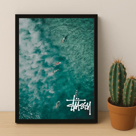 Cadre photo Stüssy - Blue surf