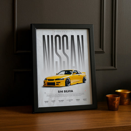 Cadre photo Nissan S14 Silvia