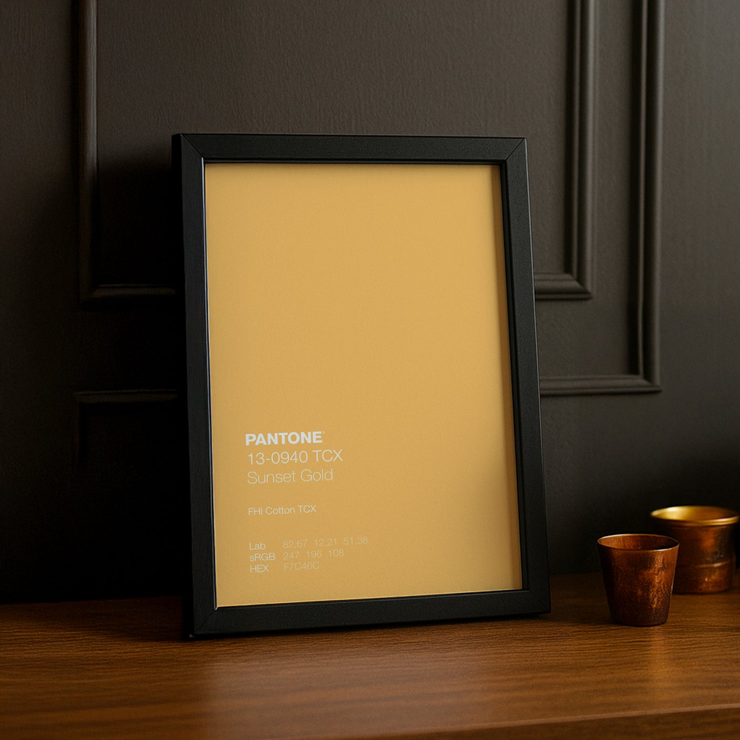 Cadre Photo Pantone - Sunset Gold