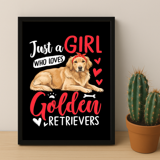 Golden Retrievers - Poster