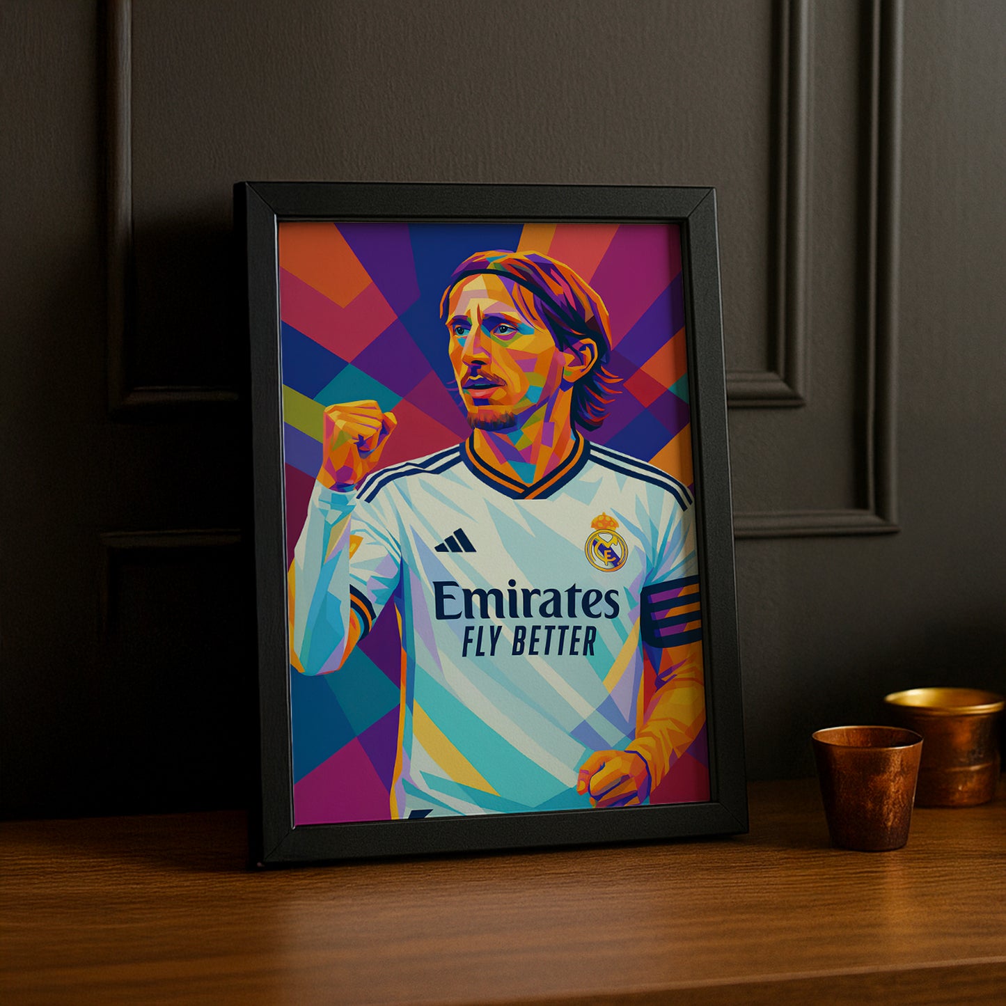 Cadre Photo Modric Real Madrid – Affiche HD Encadrée Papier Premium
