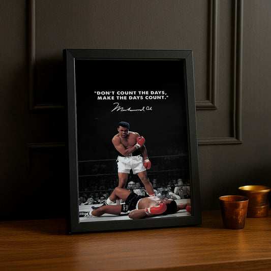 Cadre Photo Boxe - Muhammad Ali Motivation
