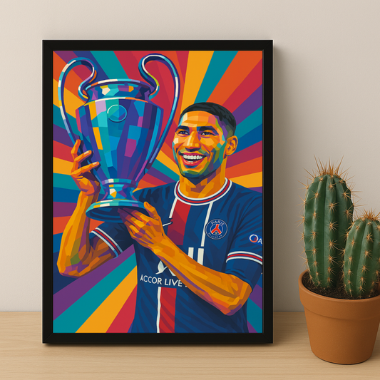 Cadre photo Achraf Hakimi Ligue des champions