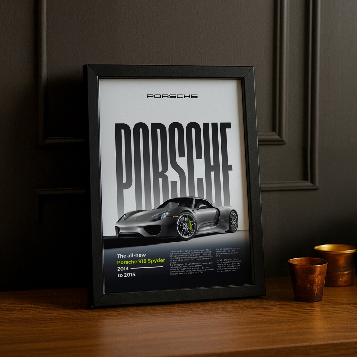 Poster Voitures - Porsche 918 Spyder