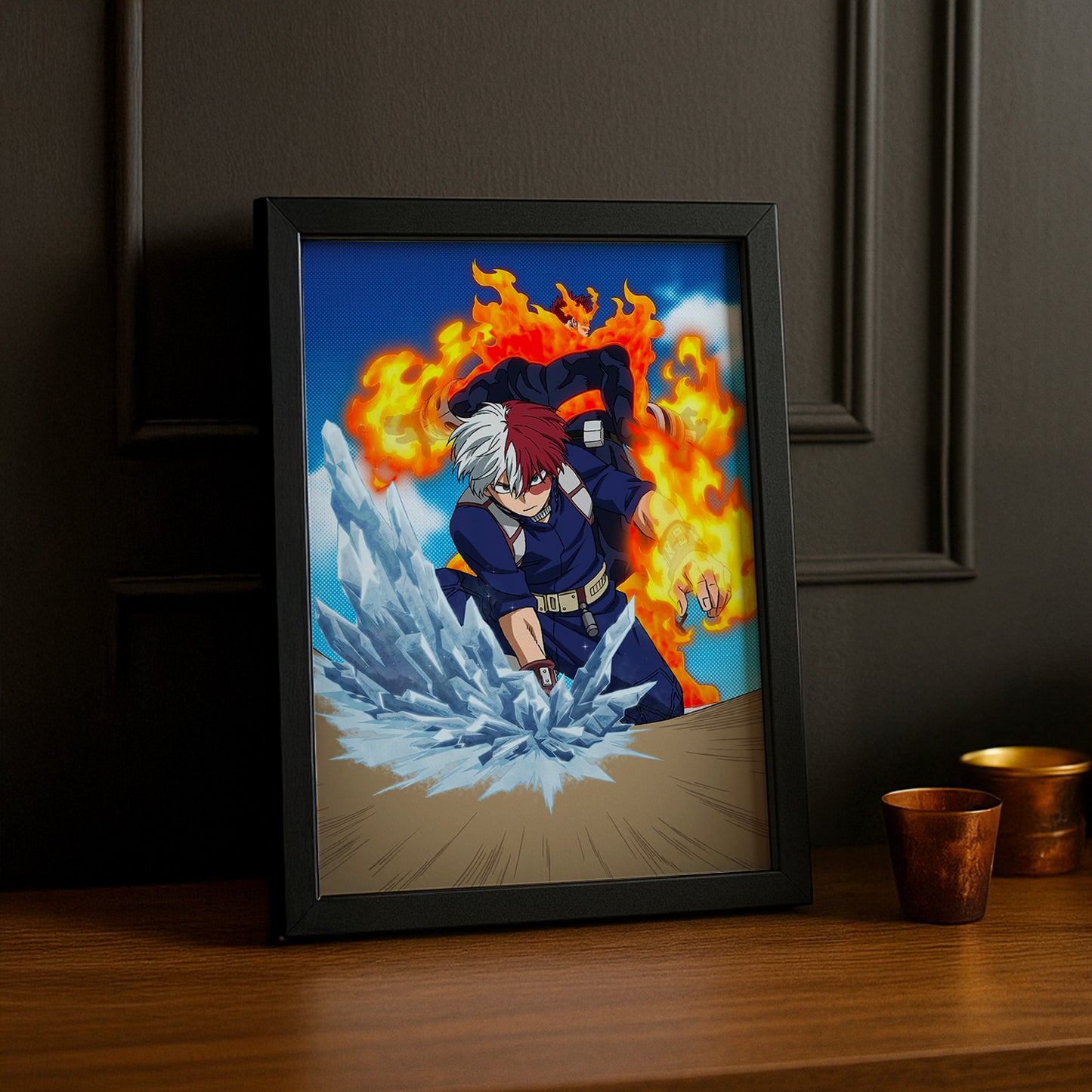 Cadre Photo My Hero Academia - Todoroki x Endeavor