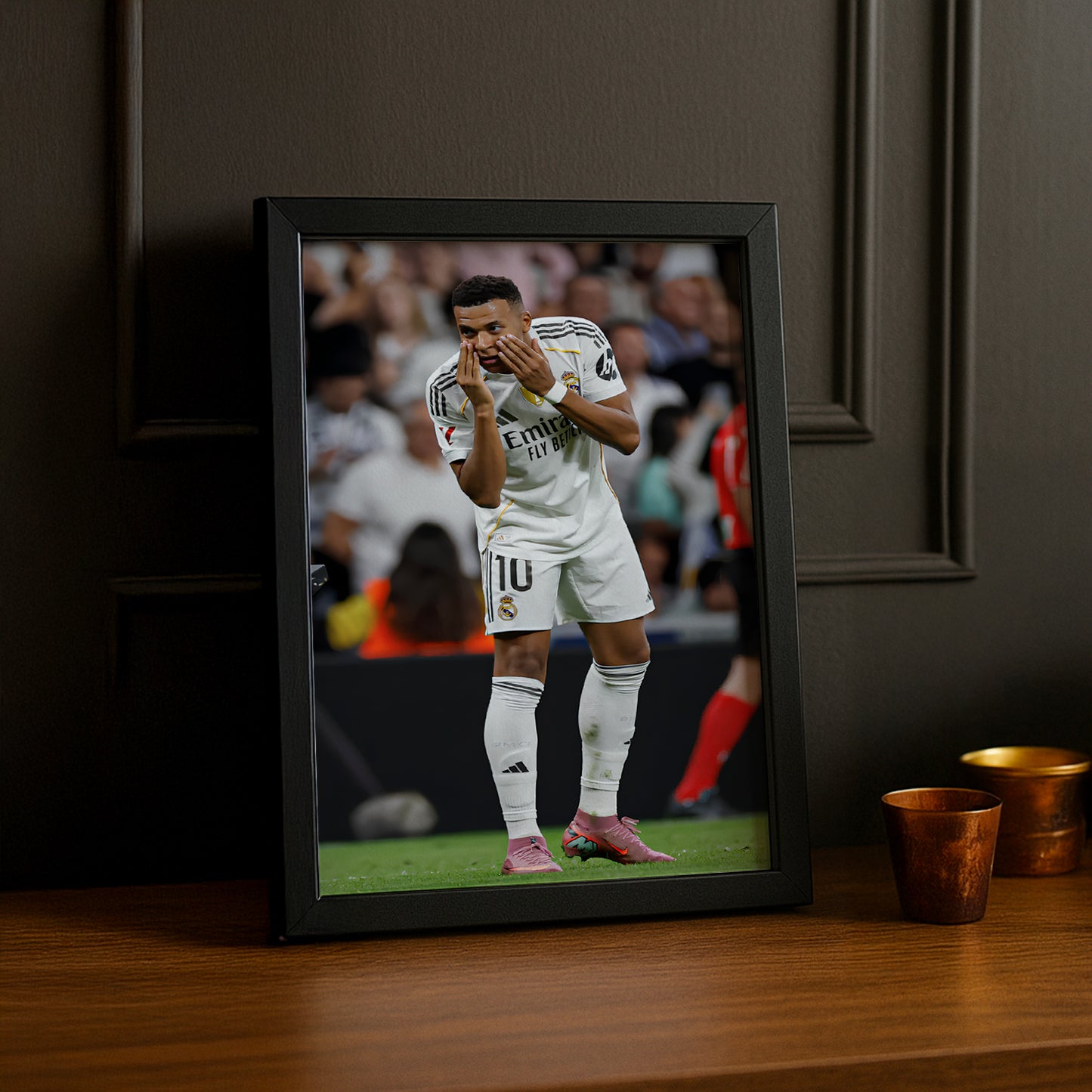 Poster encadrée Real Madrid - Kylian Mbappé Célébration