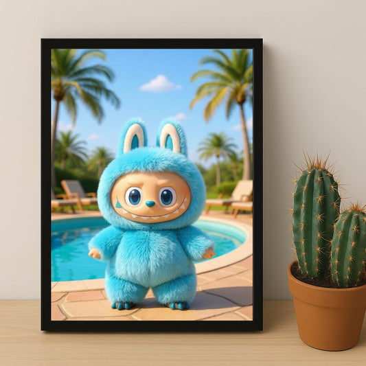 Poster Labubu - Piscine