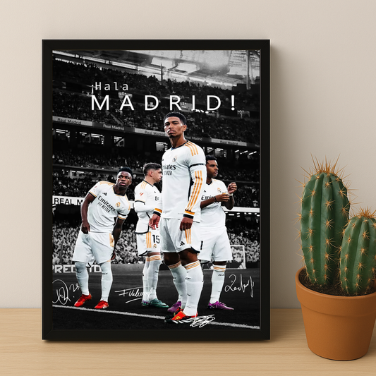 Cadre Photo Real Madrid Hala Madrid – Affiche HD Encadrée Papier Premium