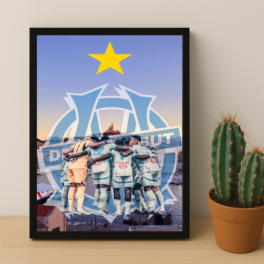 Olympique de Marseille Droit au but - Poster