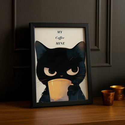 Cadre Photo Chat - Café