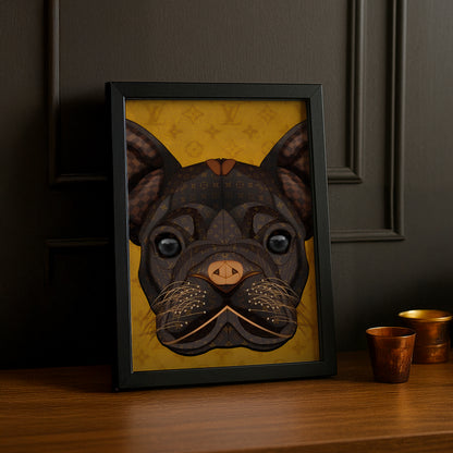 Cadre photo Louis Vuitton - Dog Illustration