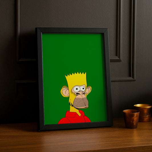 Cadre photo Bayc Ape Bart Simpson