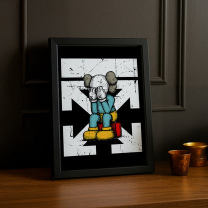 Cadre photo Off-White x Kaws