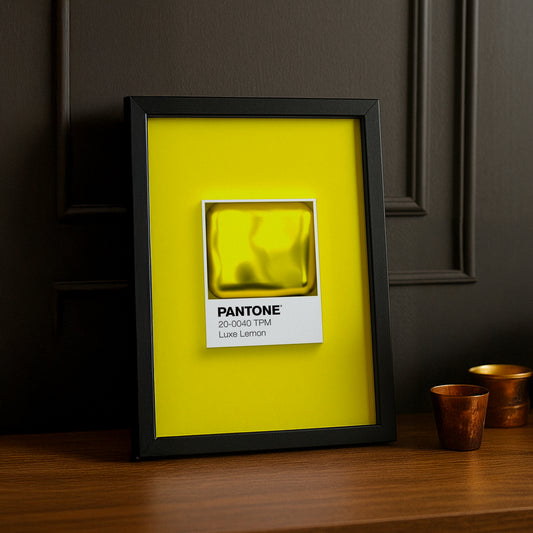Cadre Photo Pantone Étiquette - Luxe Lemon