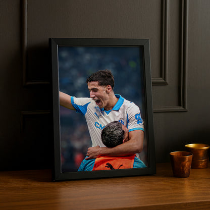 Poster encadrée Olympique de Marseille - Nayef Aguerd