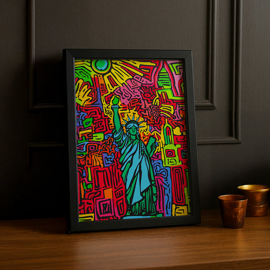 Cadre photo Keith Haring Liberty