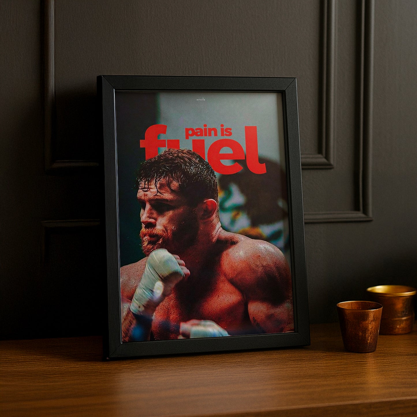 Cadre Photo Boxe - Canelo "Pain Is Fuel"