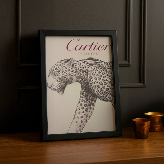 Cadre photo Cartier - Dessin Panthère