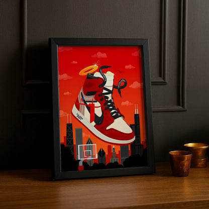 Cadre photo Air Jordan 1 Chicago x Off-White