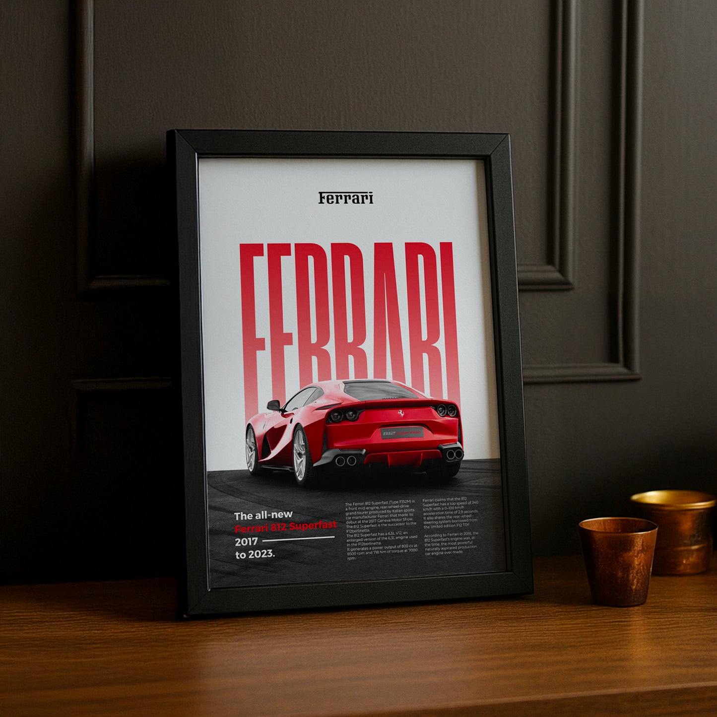 Poster Voitures - Ferrari 812 Superfast