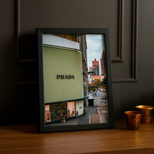 Cadre Photo Prada - Devanture vert
