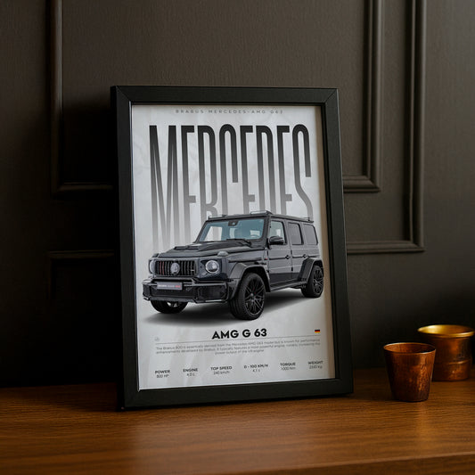 Poster encadré Mercedes G63 AMG