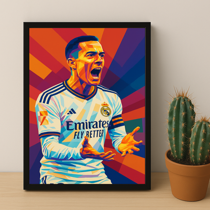 Cadre Photo Lucas Vázquez Real Madrid – Affiche HD Encadrée Papier Premium