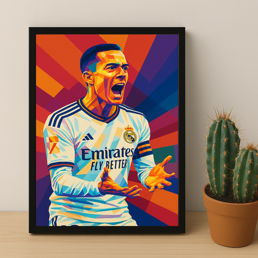 Cadre Photo Lucas Vázquez Real Madrid – Affiche HD Encadrée Papier Premium