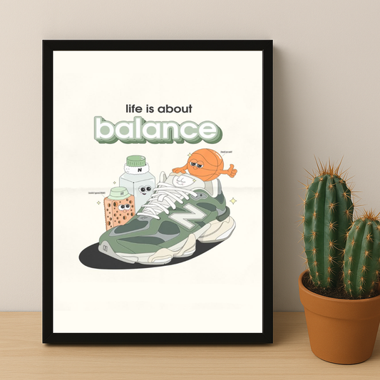 Cadre photo New Balance - life is about balance