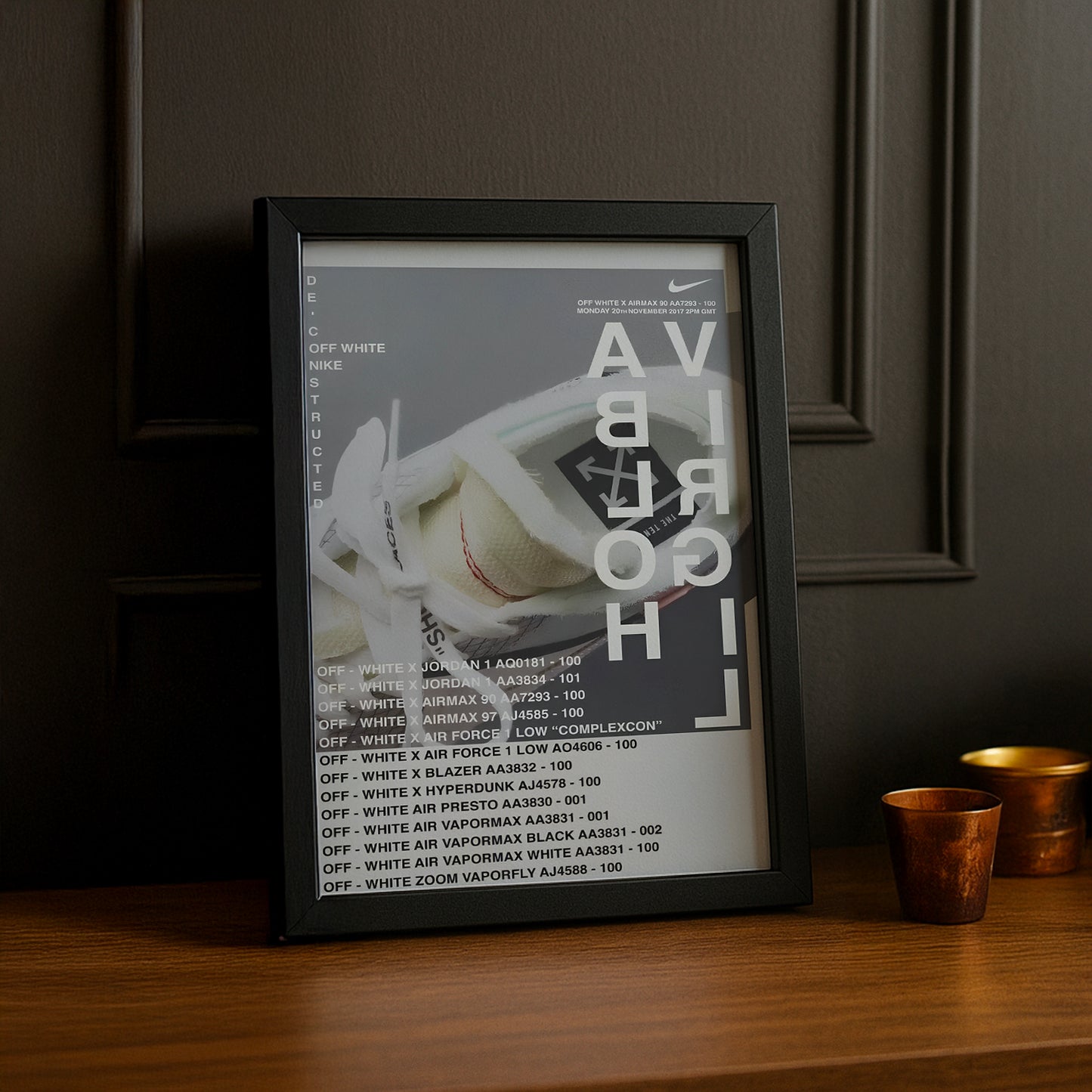 Cadre photo Nike x Off-White